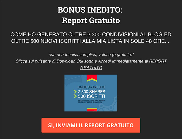 report gratuito per generare iscritti